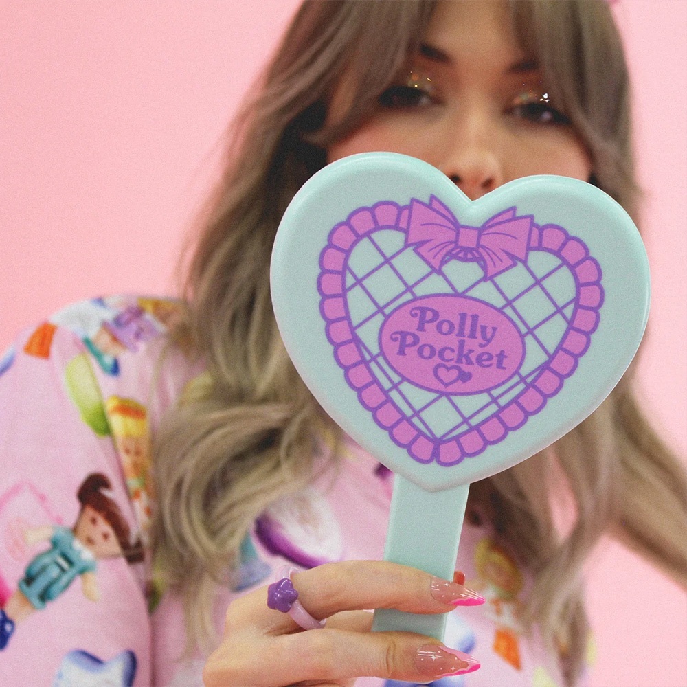 🩵💜 Polly Pocket x Cakeworthy 🩵💜 Hand Mirror - Brand New! ✨